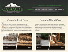 Tablet Screenshot of cascaderestores.com